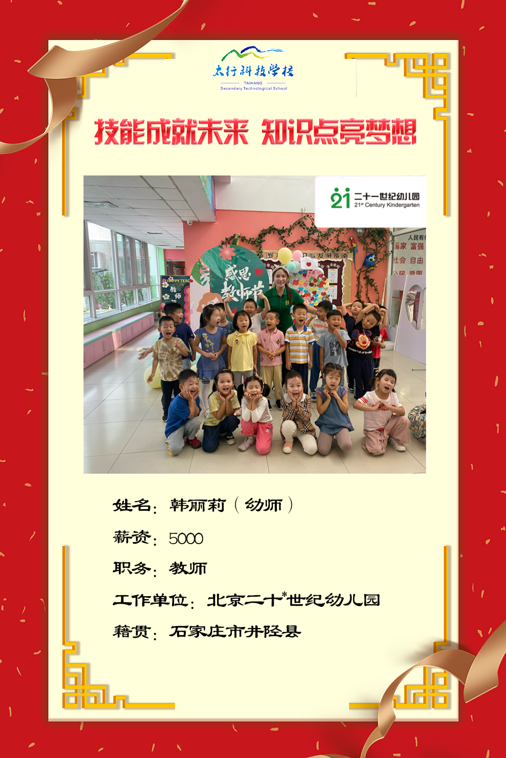 乘風破浪，披荊斬棘丨石家莊太行科技中等專業(yè)學?！熬蜆I(yè)之星”名單公布！