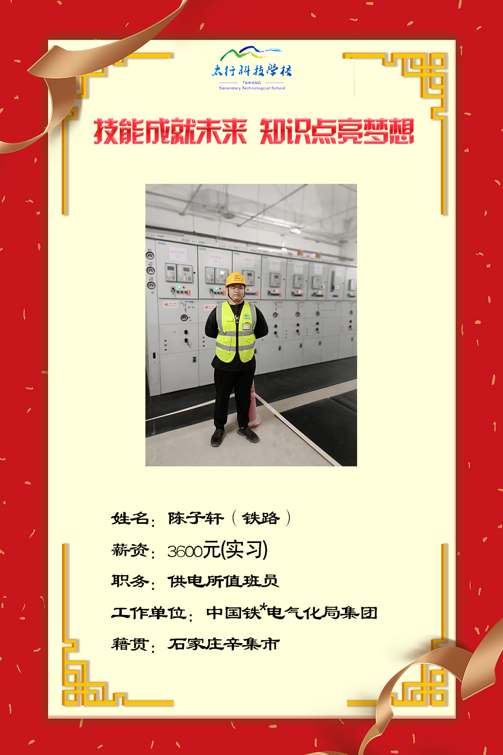 乘風破浪，披荊斬棘丨石家莊太行科技中等專業(yè)學校“就業(yè)之星”名單公布！
